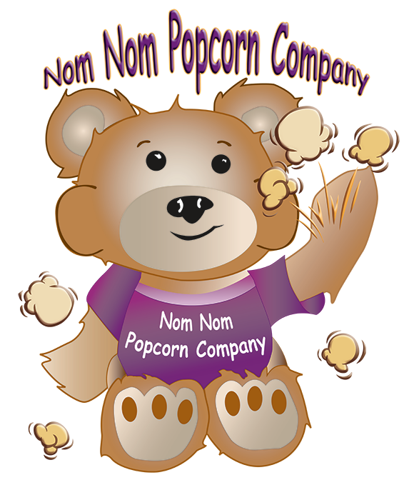 Nom Nom Popcorn Rewards Logo